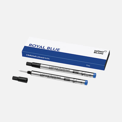 Mont Blanc Legrand Ανταλλακτικό Μελάνι για Στυλό Royal Blue Rollerball Fine 2τμχ