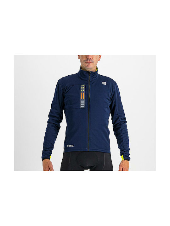 Sportful Super Jacket Cycling Windbreaker Jacket Long sleeve Blue