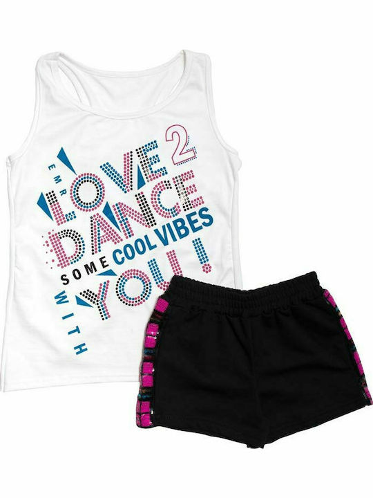 Kids' Set with Shorts Summer 2pcs White