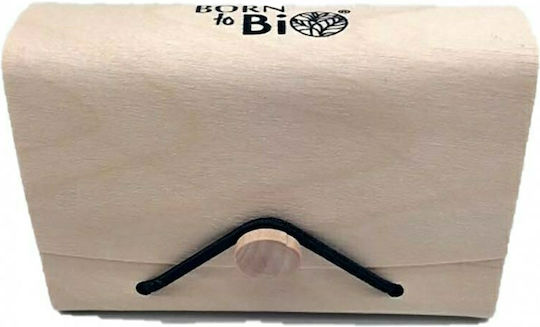 Born To Bio Hölzernes Aufbewahrungsbox mit Deckel