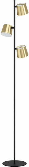 Eglo Altamira Floor Lamp H158.5xW26cm. with Socket for Bulb GU10 Gold