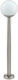 Eglo Nisia Outdoor Floor Lamp Small Post 9W IP44 for E27 Socket Silver