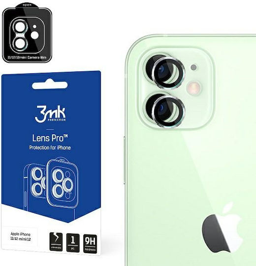 3MK Lens Protection Kameraschutz Gehärtetes Glas Silver für das /12/12 mini