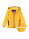 Waterproof Kids' Casual Jacket Short with Hood Orange