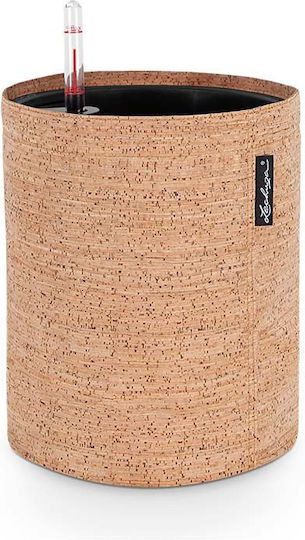 Lechuza Trendcover Cork Αυτοποτιζόμενη Γλάστρα Πλαστική Light Natural 23x23x26.5εκ.