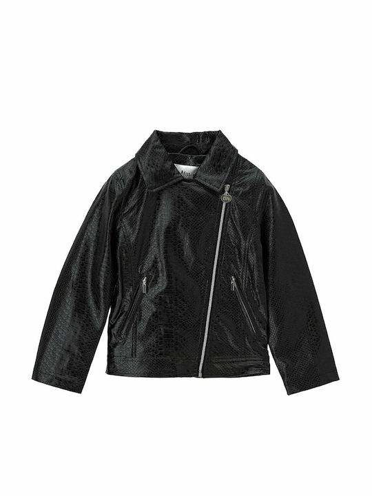 Kinder Freizeitjacke Kurz Schwarz