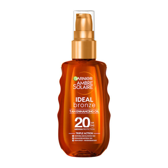 Garnier Ambre Solaire Ideal Bronze Body Sunscreen Oil SPF20 in Spray 150ml