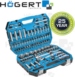Högert Technik HT1R440 Καστάνια με Καρυδάκια 1\2" & 1\4" 144τμχ Högert Technik HT1R440 Καστάνια με Καρυδάκια 1\2" & 1\4" 144τμχ
