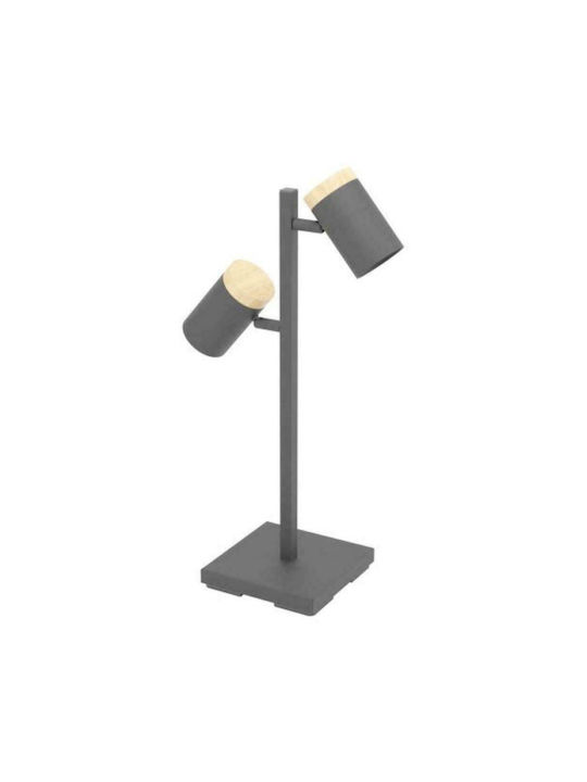 Eglo Cartagena Tischlampe Dekorative Lampe mit Fassung für Lampe GU10 Schwarz