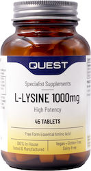 Quest L-Lysine High Potency 1000mg 45 Tablets