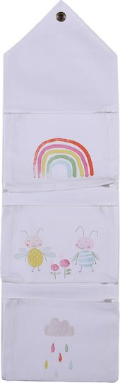 Nef-Nef Homeware Βρεφικό Πανό Τοίχου Over The Rainbow Λευκό