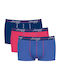 Ανδρικά Μποξεράκια Blue / Navy Blue / Pink 3Pack