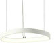 Aca Harmony Pendant Light LED Suspension with Warm White Light White