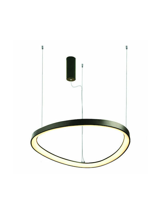 Aca Harmony Pendant Light LED with Warm White Light Black