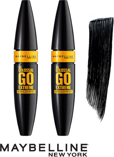 Maybelline The Colossal Go Extreme Mascara Leather Black 2x9.5ml