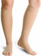 Abc MS140 Below Knee Socks with Open Toes Class II 30-40mmHg Socks Calf High Graduated Compression Open 30-40 mmHg Beige
