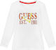 Guess Kids Blouse Long Sleeve White