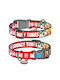 WauDog Looney Tunes Κολάρο Σκύλου σε Κόκκινο χρώμα με Smart ID 15mm x 23 - 35cm