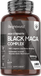 WeightWorld High Strength Black Maca Complex 5000mg 180 Mützen