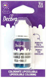 Decora Υγρό Χρώμα Ζαχαροπλαστικής Liposoluble Coloring Violet 15gr