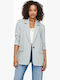 Only Lana Long Women's Blazer Light Blue