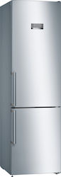 Bosch Frigider-congelator 368lt Total NoFrost Metal Look KGN397LEQ