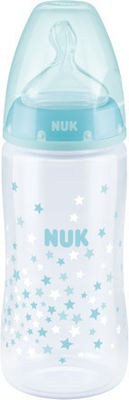 Nuk Plastikflasche First Choice Plus Temperature Control Gegen Koliken mit Silikonsauger für 6-18 Monate Ciell Sterne 300ml 1Stück 10.741.940