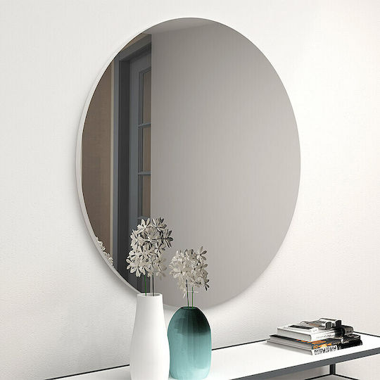 Megapap Wandspiegel Weiß Durchmesser 60cm Megapap Wandspiegel Weiß Durchmesser 60cm