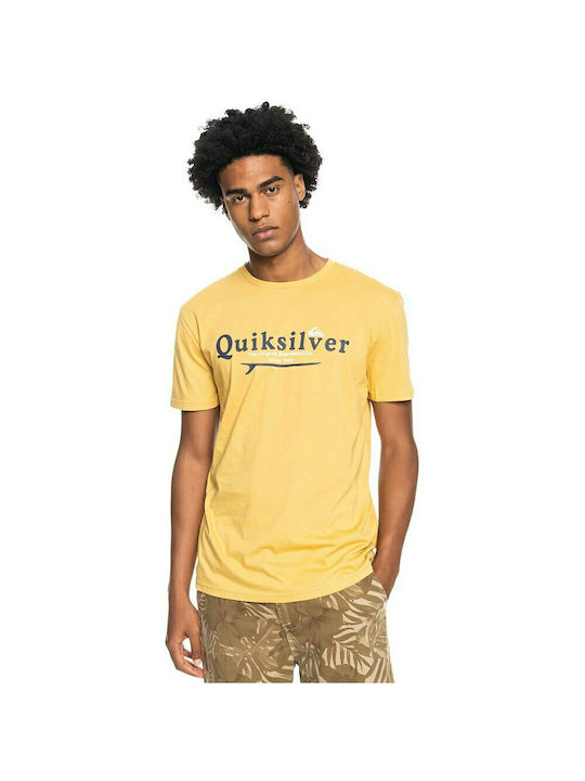 Quiksilver Silver Lining T-shirt Bărbătesc cu Mânecă Scurtă Galben