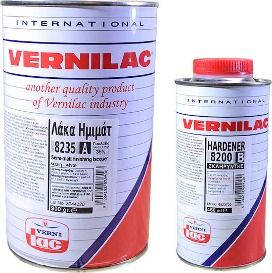 Vernilac 8235 Lac Poliuretan Alb Matt 1.350lt