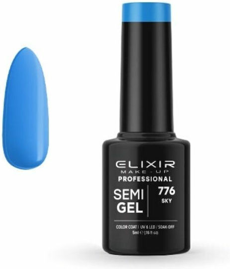 Elixir Semi Gel Halb-permanenter Nagellack 776 Sky 5ml 1Stück
