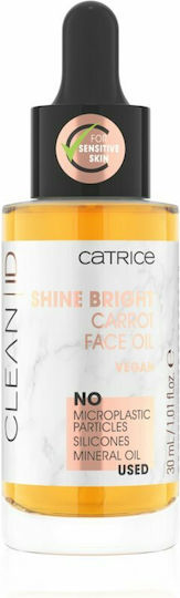Catrice Cosmetics Clean Id Shine Bright Carrot Moisturizing , Νourishing & Brightening Jojoba Facial Oil 30ml
