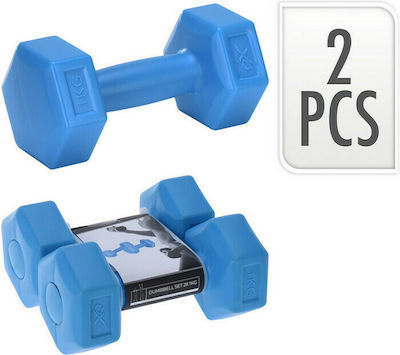 8AW002950 Hexagon Dumbbell 2 x 1kg