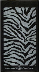 Greenwich Polo Club Beach Towel Cotton Grey / Black 170x90cm.