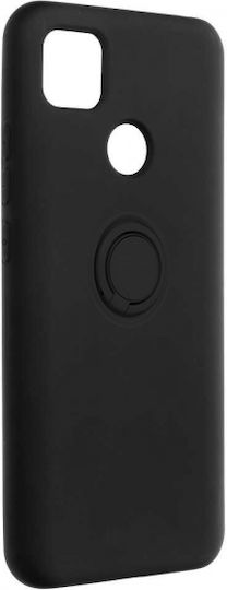 Senso Ring Back Cover Σιλικόνης Μαύρο (Redmi 9C)