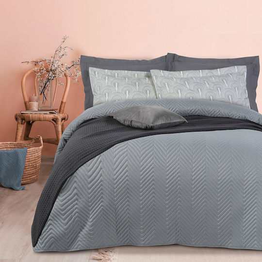 Das Home 9559 Покривало Кингсайз Микрофибър GRI 220x240см