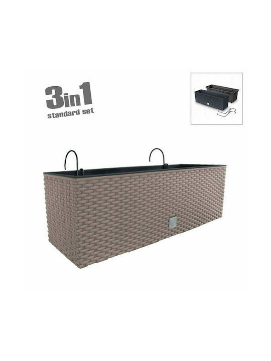 Marhome Rato Case Planter Box Pandantiv 58x19.5cm Mocca 09-DRC600W-7529U