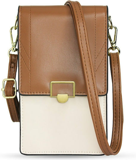 Hurtel Fancy Shoulder Strap Sock & Pouch Light Brown