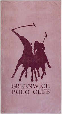 Greenwich Polo Club Beach Towel Cotton Pink 170x90cm.