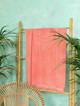 Nima Jacquard Mariposa Beach Towel Pink 160x90cm