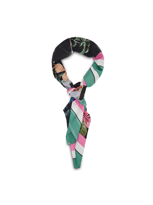 Liu Jo Women's Scarf Black/Green VA2141-T4902-Z9458