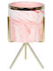 Keskor Planter Ceramic Rose Gold with Stand 8.5x8.5x14cm.