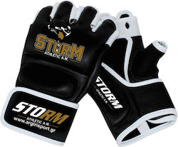 Storm Athletic 60001-1 Γάντια ΜΜΑ από Συνθετικό Δέρμα Μαύρα