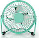 Nedis USB Office/Home Rotating Fan Turquoise FN...