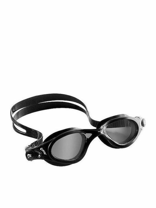 CressiSub Flash Swimming Goggles Adults with Anti-fog Lenses Black