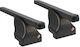 Cam Car Roof Bars Metallic 112cm for Citroen Xsara Picasso 5D Set with Roof Rack Legs Black