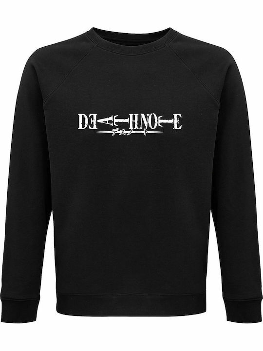 Sweatshirt Unisex, Organic " Death note Logo, Mangal ", Black