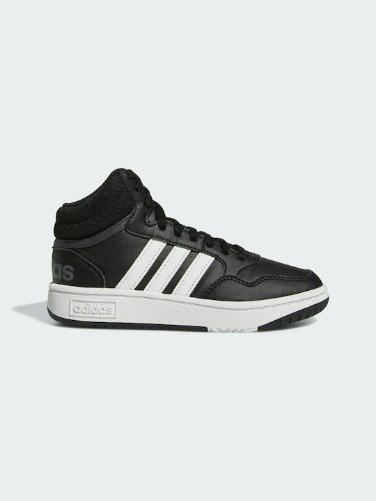Adidas Αθλητικά Παιδικά Παπούτσια Μπάσκετ Hoops Mid 3.0 K Core Black / Cloud White / Grey Six