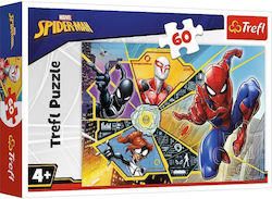 Детски Пъзел Spiderman on the Web за 4++ Години 60бр Trefl