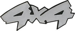 Carner Adhesive Badge for Car ''4X4'' 15.5 x 6.5cm in Black Colour